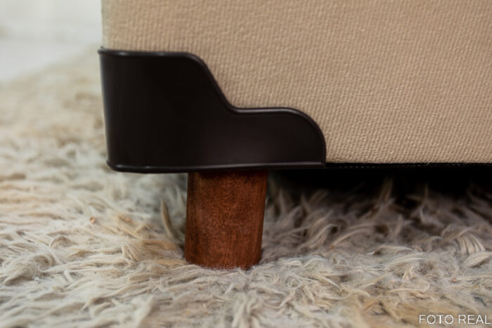 Base Box Baú Casal Prime 138x188x43 Sued Capuccino SE - Image 5