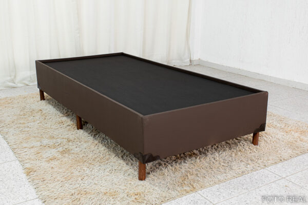 Base Box Solteiro Zeus 88x188x38 Korino Café SE