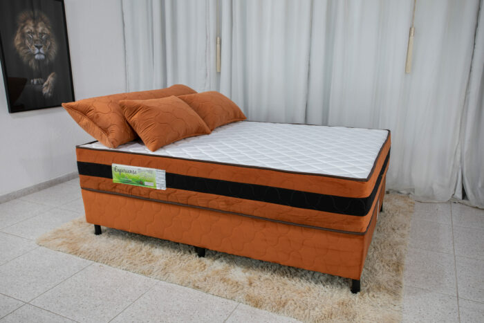 Box+Colchão Casal Ortopédico Max Top Premium Ferrugem 138×188 Nosso Sonho ALMOFADAS GRÁTIS - Image 4