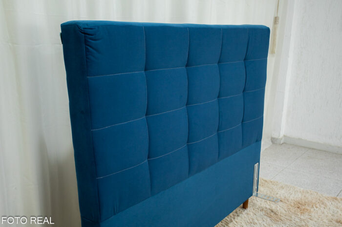 Cabeceira Casal Belli Sued Azul Larg.1.40m - Image 2