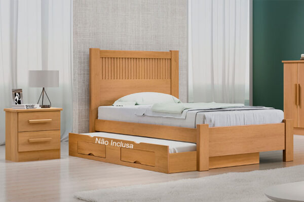 Cama Solteiro Primícia Ripado Cinamomo DDoro