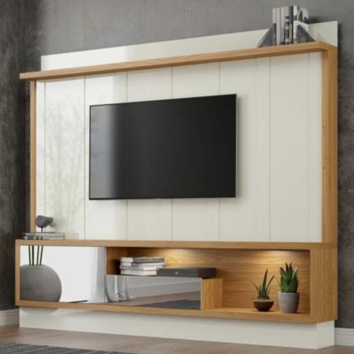 Home até 65″ Vênus TB179E Off White/Freijó – DALLA COSTA