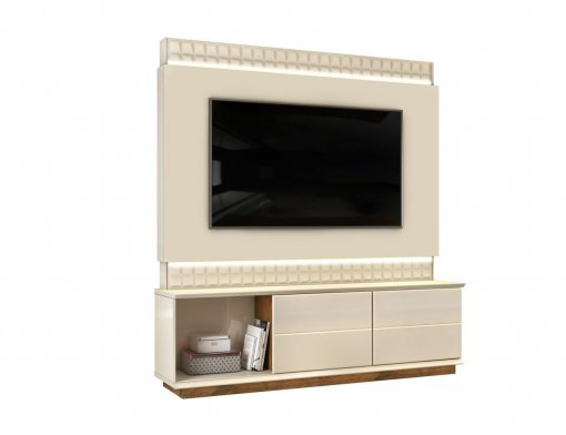 Home Theater até 65″ Prati Off White/Demolição – DJ MÓVEIS