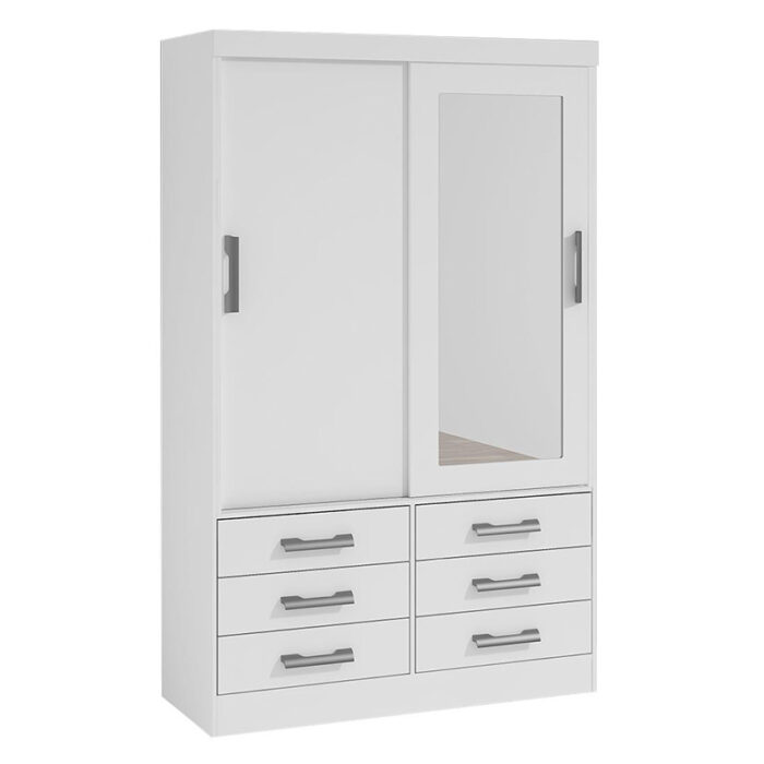 Roupeiro 2 portas Merídian Branco D'Doro