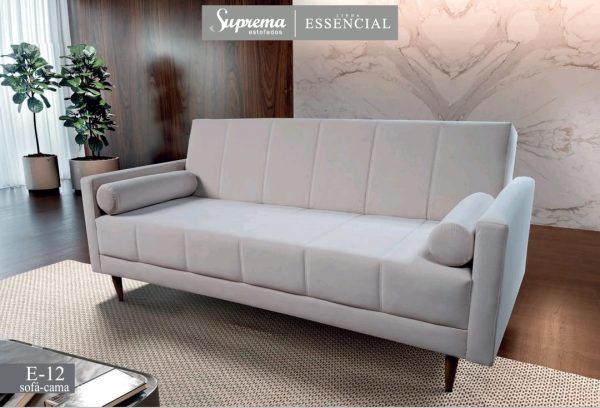 Sofá Cama E-12 Bege – SUPREMA ESTOFADOS