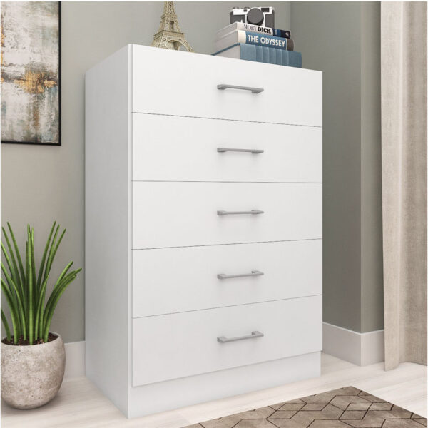Cômoda 5 Gavetas Aruba Branco CO800 Fellicci