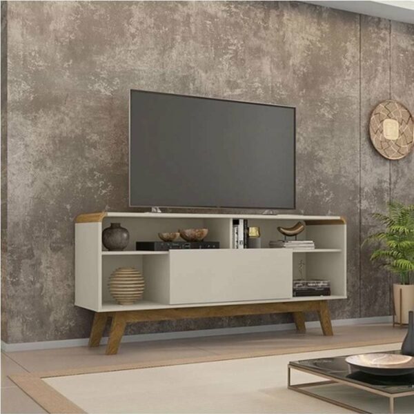 Rack Lazuli Off White TV até 55 Polegadas Larg. 1.35m Bechara