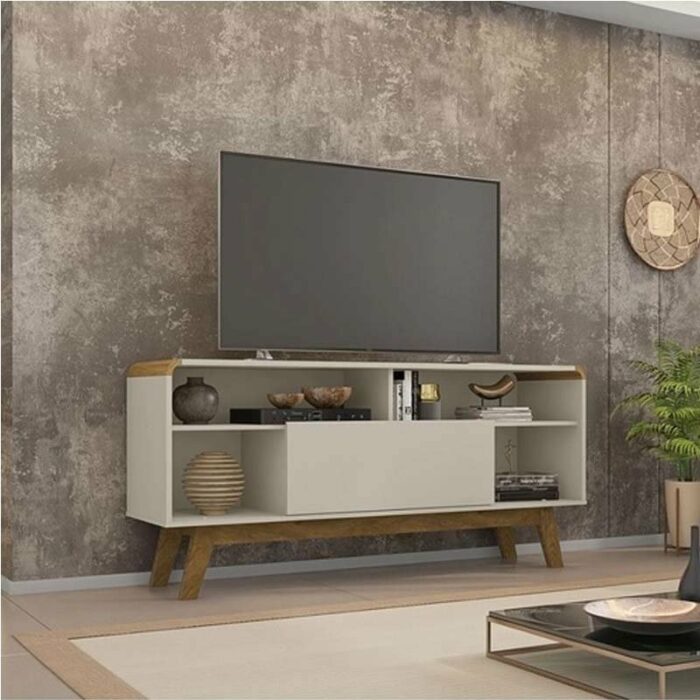 Rack Lazuli Off White TV até 55 Polegadas Larg. 1.35m Bechara