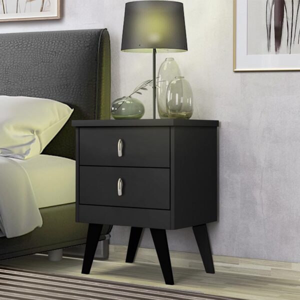 Mesa de Cabeceira Thor Preto Rud Rack