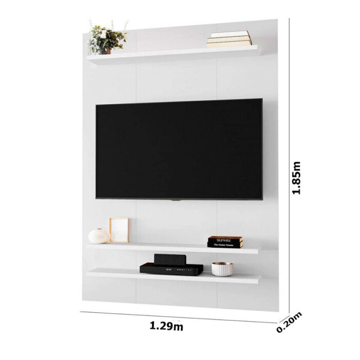 Painel NT 1195 Larg. 1.29m para TV até 50 Polegadas Branco Notável - Image 2
