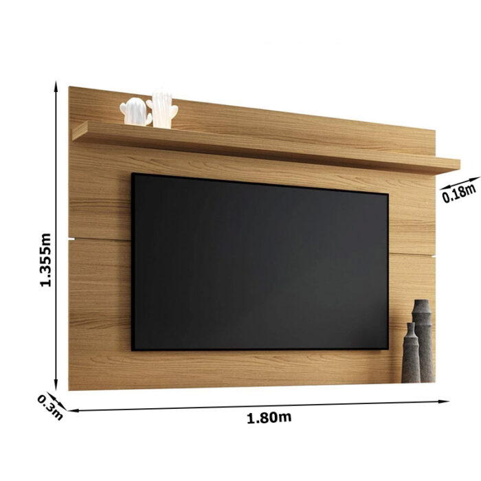 Painel Briz 1.80m para TV até 70 Polegadas Freijó HB Móveis - Image 3