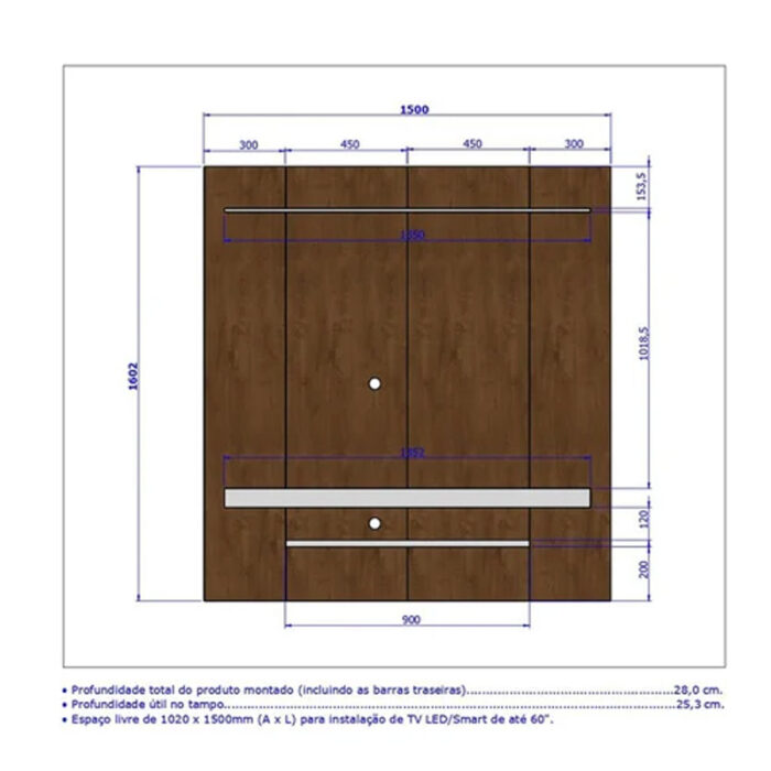 Painel Leme Larg. 1.50m Impressão Ripada 3D Ripado/Off White Bechara (total-ok) - Image 2
