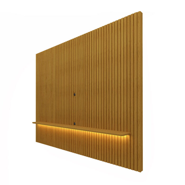 Painel Nobre Ripado 100% MDF C/LED Larg. 1.85m TV até 75″  Gelius (P-total-ok) - Image 3