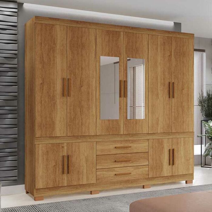 Roupeiro Parma Premium Larg. 2.06m Cinamomo Sallêto