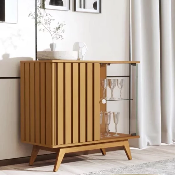 Buffet Açai Luxo Ripado com 2 Portas larg. 0.92m Nature JB Bechara (R-ok)