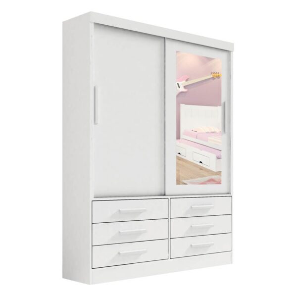 Roupeiro 2 portas Merídian Branco D'Doro