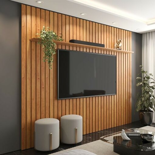 Painel Ripado até 85″ Supremo 2.3 Cinamono – PATRIMAR (total-ok)