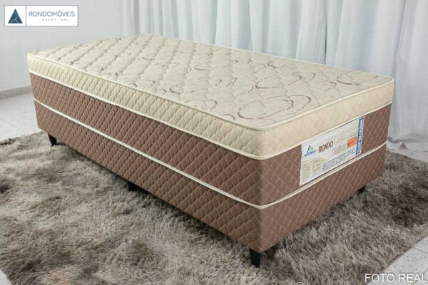 Cama Box Solteiro Ortopédico com Espuma D33 Rondoconfort Rondomoveis