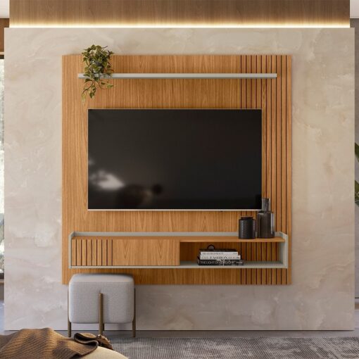 Painel Home até 65″ Dublin Nature/Off White – LINEA BRASIL (total-ok)
