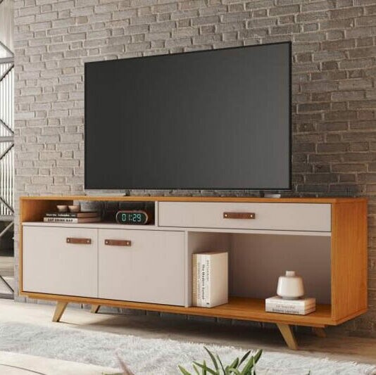 Rack Ímpar para TV até 65 Polegadas Cinamomo/Off JCM
