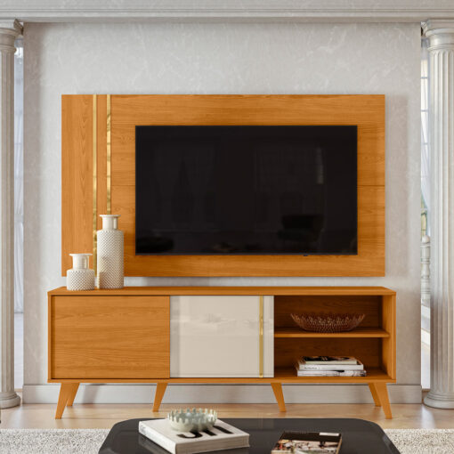 Combo até 65″ Cronos Cinamono/Off White – MADETEC (total-ok)