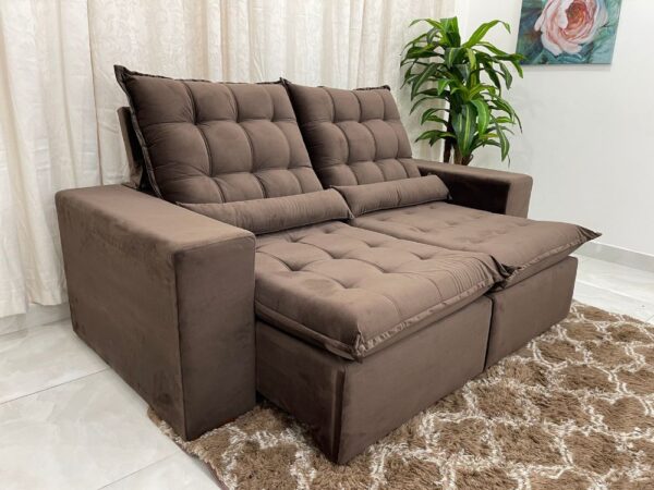 Sofá Retrátil Reclinável Small 2.00m –  Veludão (lord)