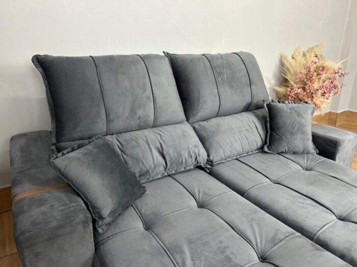 Sofá Retrátil Reclinável Oásis 1.80m – Veludão (lord) - Imagem 3