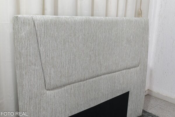 Cabeceira Casal Kyoto Malha Cinza Largura 1.40m
