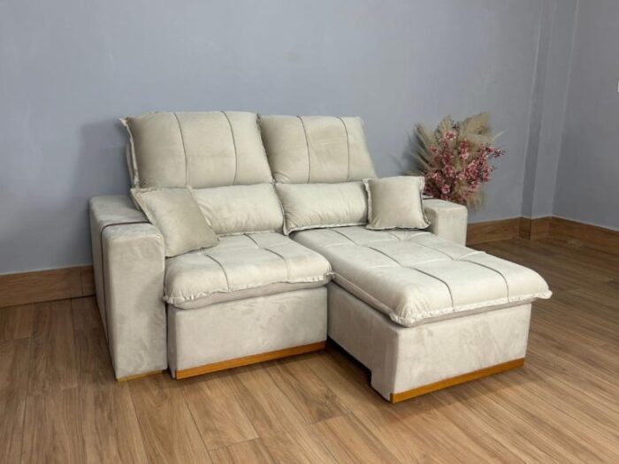 Sofá Retrátil Reclinável Oásis 1.80m – Veludão (lord) - Imagem 4