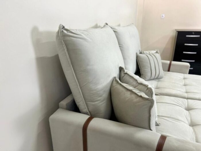 Sofá Cama Chicago Plus 1.80m – Cinza Veludo (lord) - Imagem 3