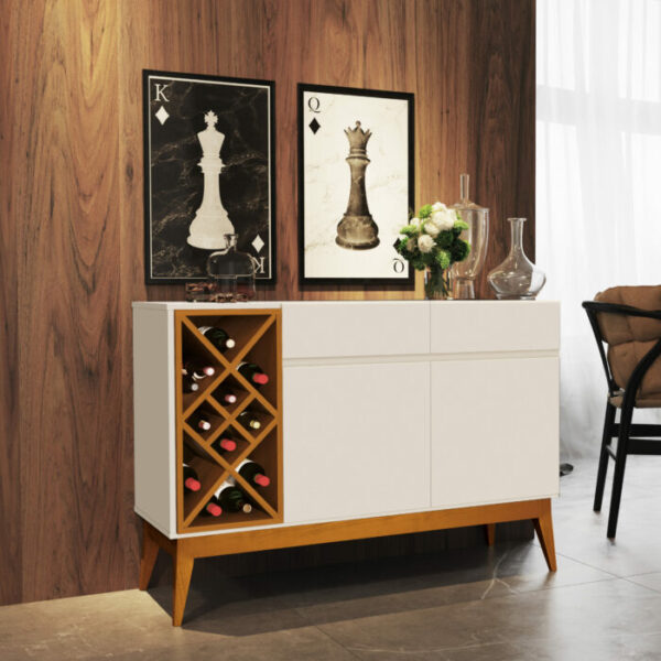 Buffet Petrus/Passion Off White/Cedro – EDN MÓVEIS – Total