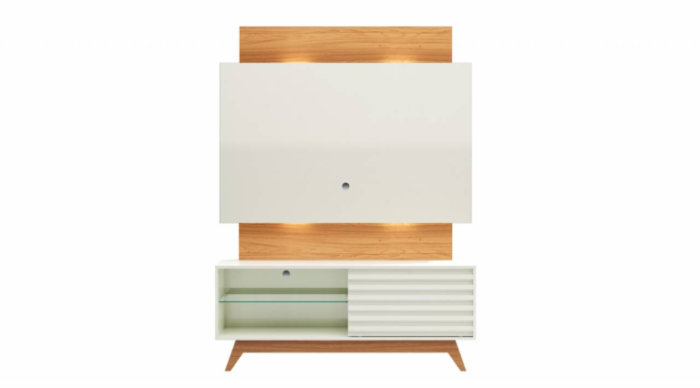 Home até 55″ Unicke TB151L Off White/Freijó – DALLA COSTA (total) - Imagem 5
