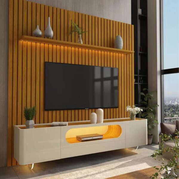 Painel Nobre 230 Naturale + Rack Nobre 210 – GELIUS – Total