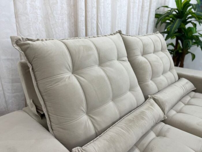 Sofá Retrátil Reclinável Small 2.00m –  Veludão (lord) - Imagem 10