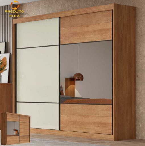 Guarda-Roupa 2 Portas Brusque 2,412 M Cumaru/Fendi/Cumaru – NOVO HORIZONTE(total)