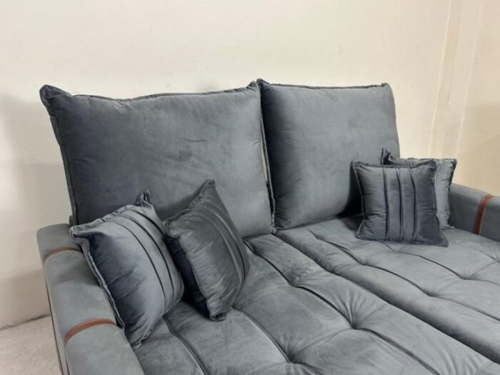Sofá Cama Chicago Plus 1.80m – Cinza Veludo (lord) - Imagem 7