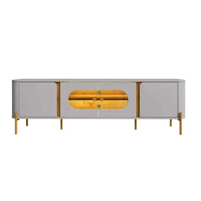 Rack Bancada Juquehy Off/Nature C/LED TV até 75 Polegadas Larg. 1.80m - Bechara-rufer - Imagem 6