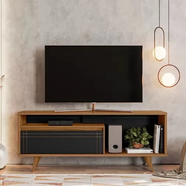 Rack Bancada NT 1315 Freijó/Preto TV até 60 Polegadas Larg. 1.63m - Notável-rufer