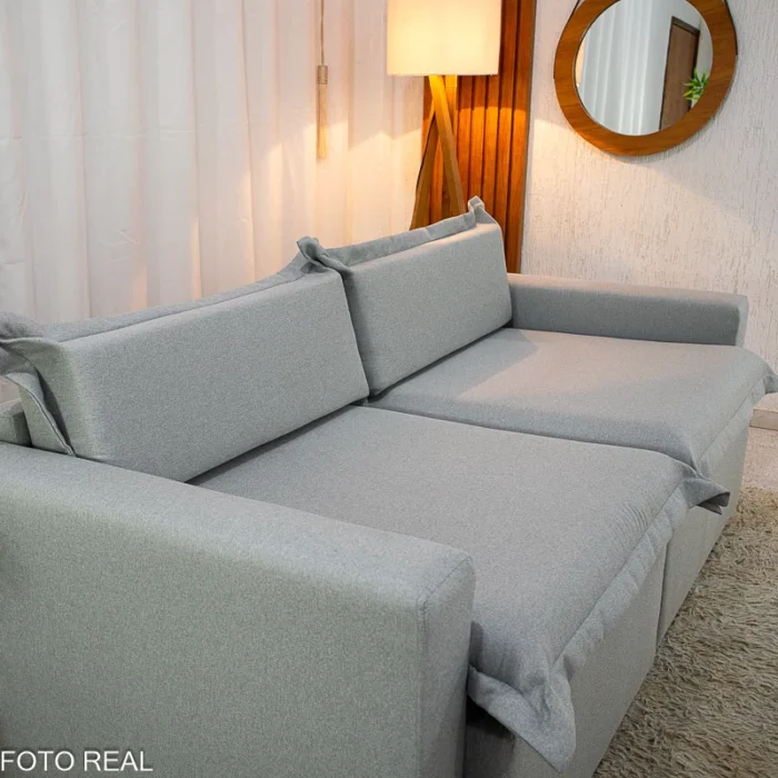 Sofá Retrátil e Cama Torino 2.10m Linho  - Sem Caixa (rf) - Imagem 11