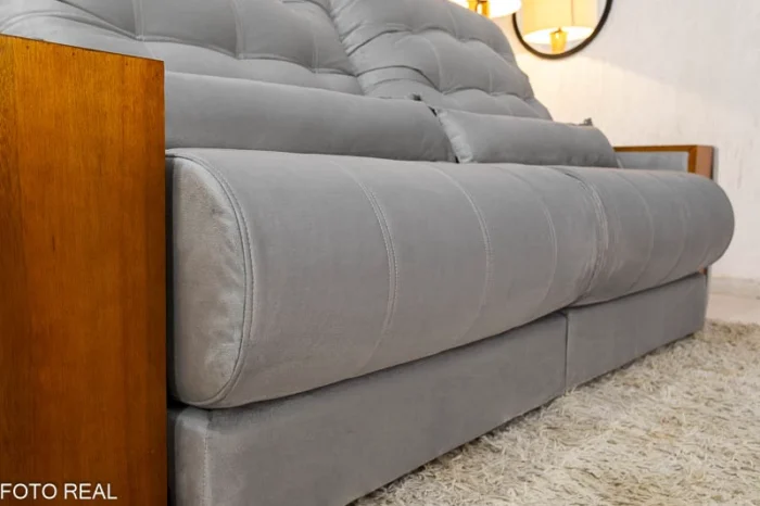 Sofá Retrátil Reclinável Gênova 2.30m Veludo  815 - Molas Ensacadas(rufer) - Imagem 24