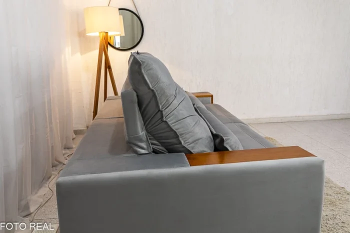 Sofá Retrátil Reclinável Gênova 2.30m Veludo  815 - Molas Ensacadas(rufer) - Imagem 25