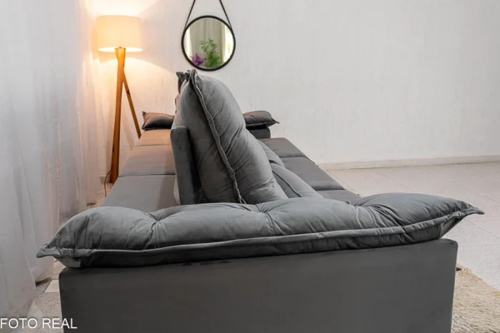 Sofá Retrátil Reclinável Emanuelly 3.20m Veludo cinza 03 - D28 Soft -rufer (cópia) - Imagem 34