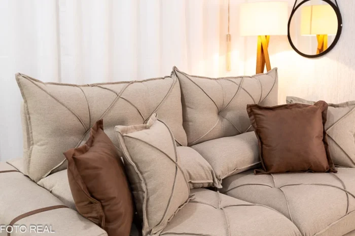 Sofá Retrátil Reclinável 2.30m Gran Bello Veludo Marrom – D33 e Molas Ensacadas - Imagem 13