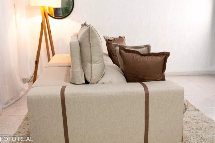 Sofá Retrátil Reclinável 2.30m Gran Bello Veludo Marrom – D33 e Molas Ensacadas - Imagem 9