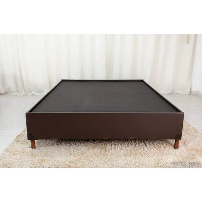Base Box Casal Zeus 142x190x38 Sued Preto SE-rufer