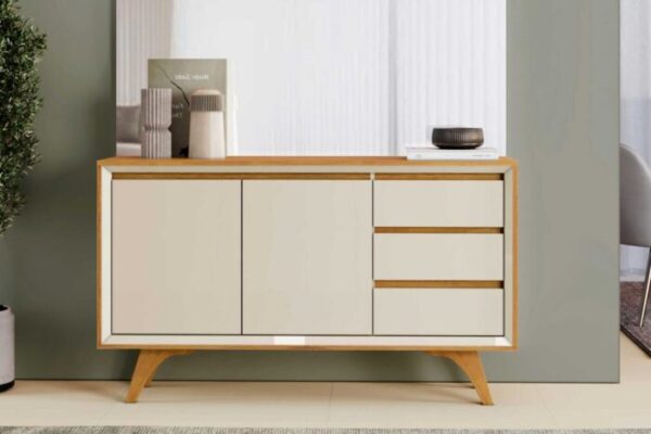BUFFET VERTEX 2PTA 3 GAV 137CM NAT/OFF – MAVAULAR – RN