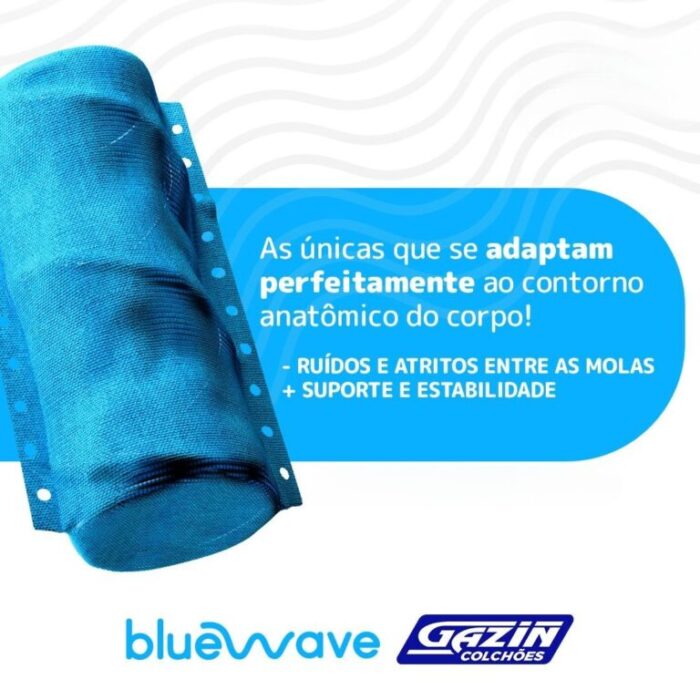 Colchão Queen Texas D28 + Base Box Simples Corino 158x198 – GAZIN COLCHÕES + ALTO NÍVEL CAMAS E COLCHÕES (tt). - Imagem 5
