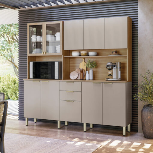 Kit Cozinha Amora 1,98 m Prime TX – DEMÓBILE (tt)