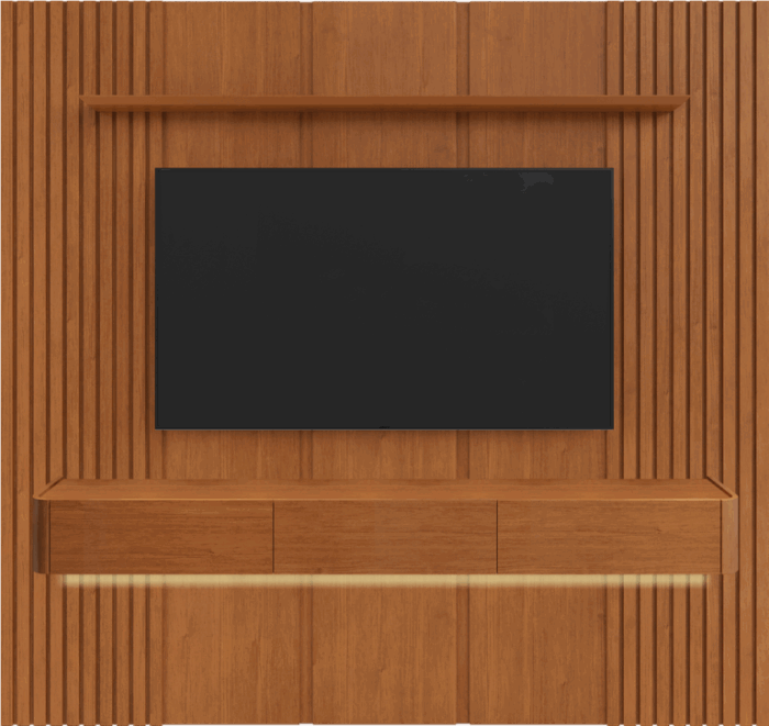 Painel até 58″ Union 1,87 + Nicho Union 1,80 Naturale – MAVAULAR (tt) - Imagem 2