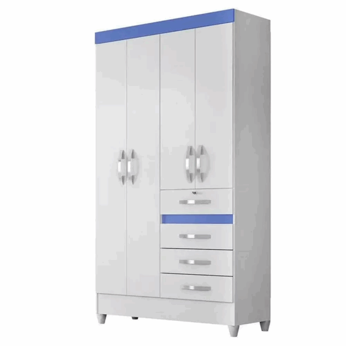 Guarda Roupa Moval Sobral Cores Flex 4 Portas 4 Gavetas (rn) - Imagem 3
